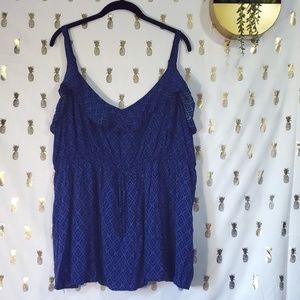 Torrid Blue Blouse Size 4